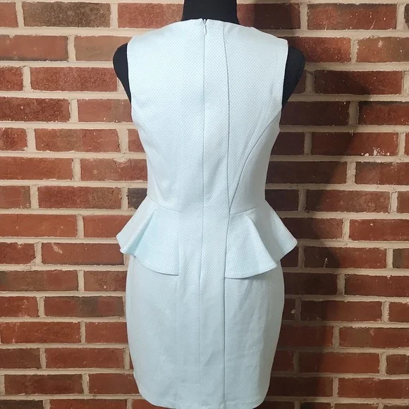 ark&co blue peplum dress, size medium - Picture 6 of 9
